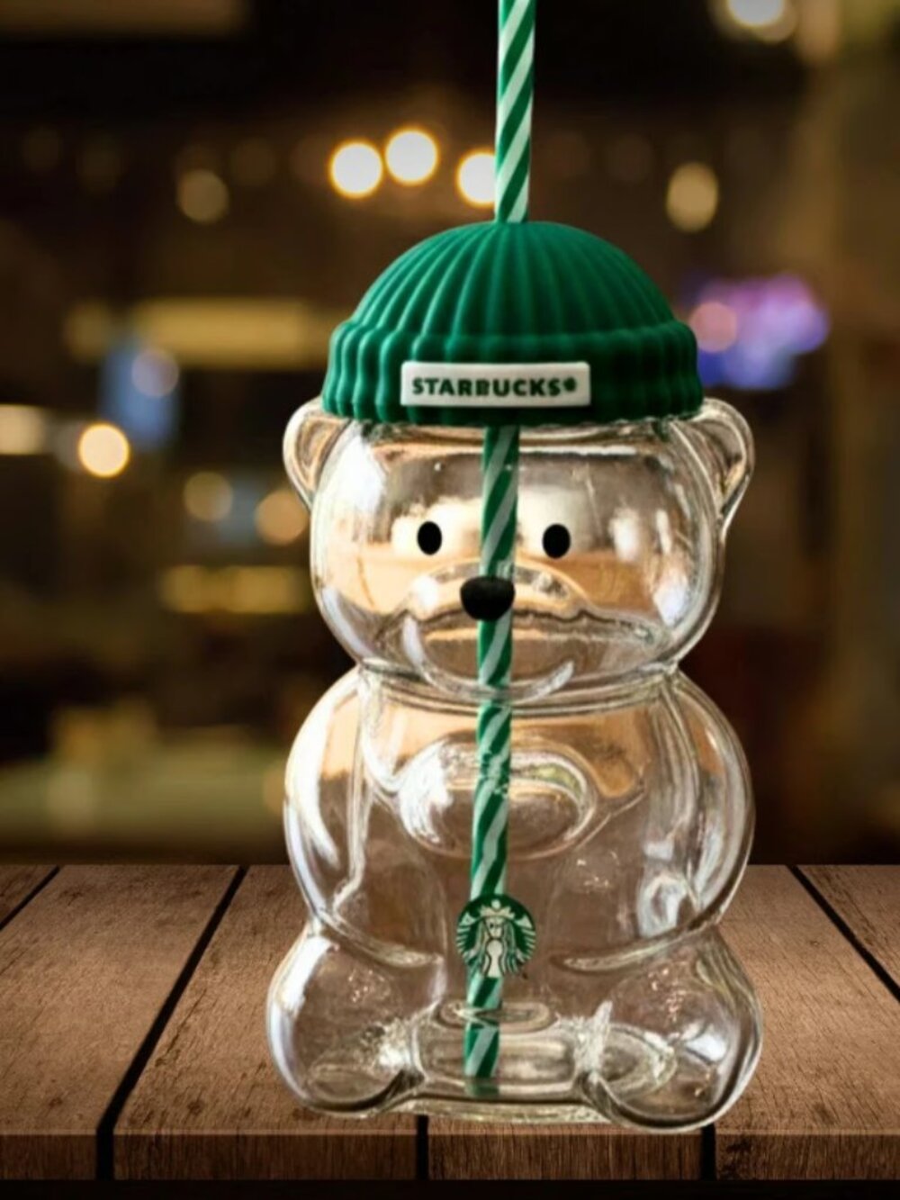 2025 Glass Starbucks Bearista Bear Cold Cup Holiday Limited Edition